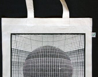 OPTICAL WINDOW Screenprint Tote Bag Organic Cotton Heavy Duty Shopper