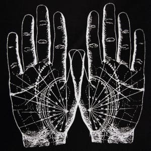 Zeefdruk HANDS patch ZWART katoen afbeelding 3
