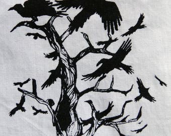 Sérigraphie CROW TREE Patch