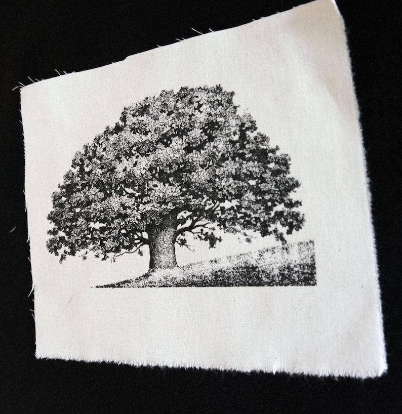 Screenprinted OAK TREE Patch image 3