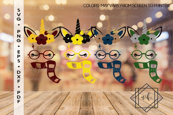 Download Wizard Houses Inspired Unicorn Faces Svg Png Eps Dxf Etsy