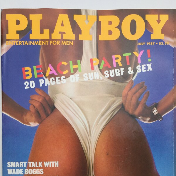 Vintage Playboy Magazine juillet 1987