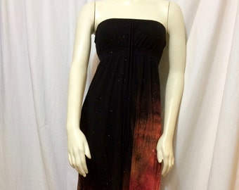 Women's Strapless Dress, Galaxy Dress, Extra Small