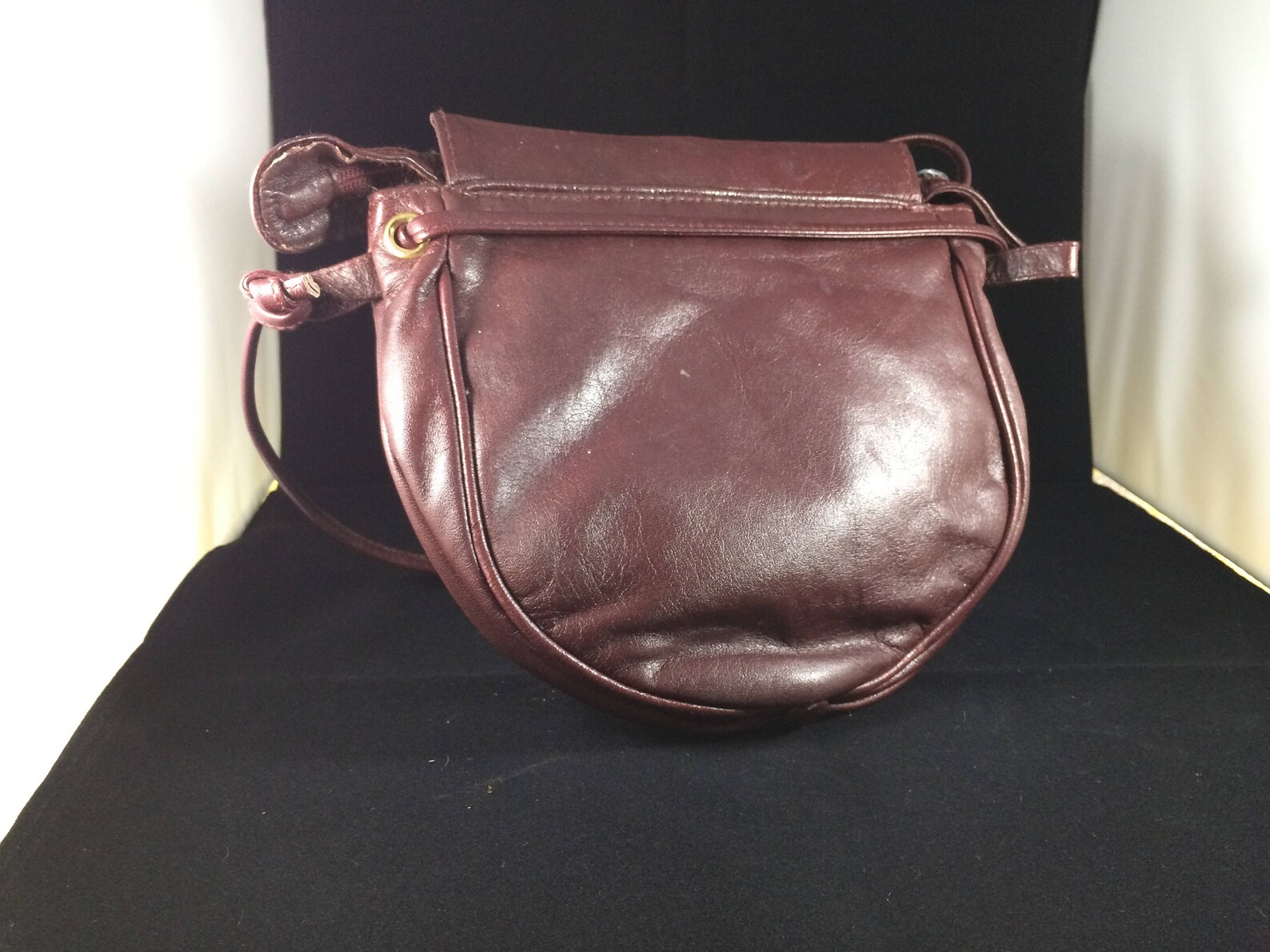Vintage Contessa chocolate leather classic shoulder bag purse Etsy