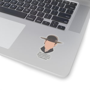 Citation de M. Collins Orgueil et préjugés, autocollant vintage M. Collins Silhouette, citation hilarante de P et P, décoration littéraire originale pour fan d'Austen