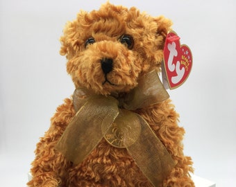 Ty Teddy The 100th Anniversary Bear Original Beanie Baby 2002 Retired MWMTS for sale online 