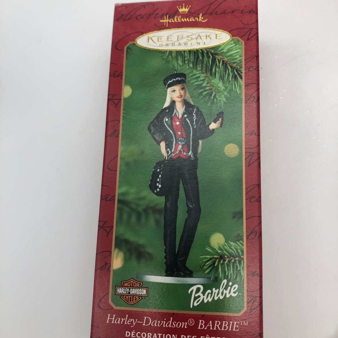 Ornament, Harley-davidson Barbie Ornament, Hallmark Keepsake Ornament, 4 1/2 Tall, Brand New