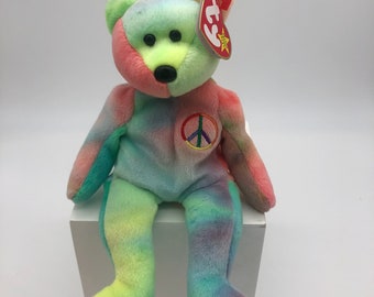 Rainbow Ty Bear | Etsy