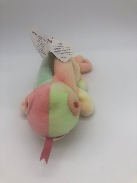 Iggy With Tongue ty Beanie Baby Etsy