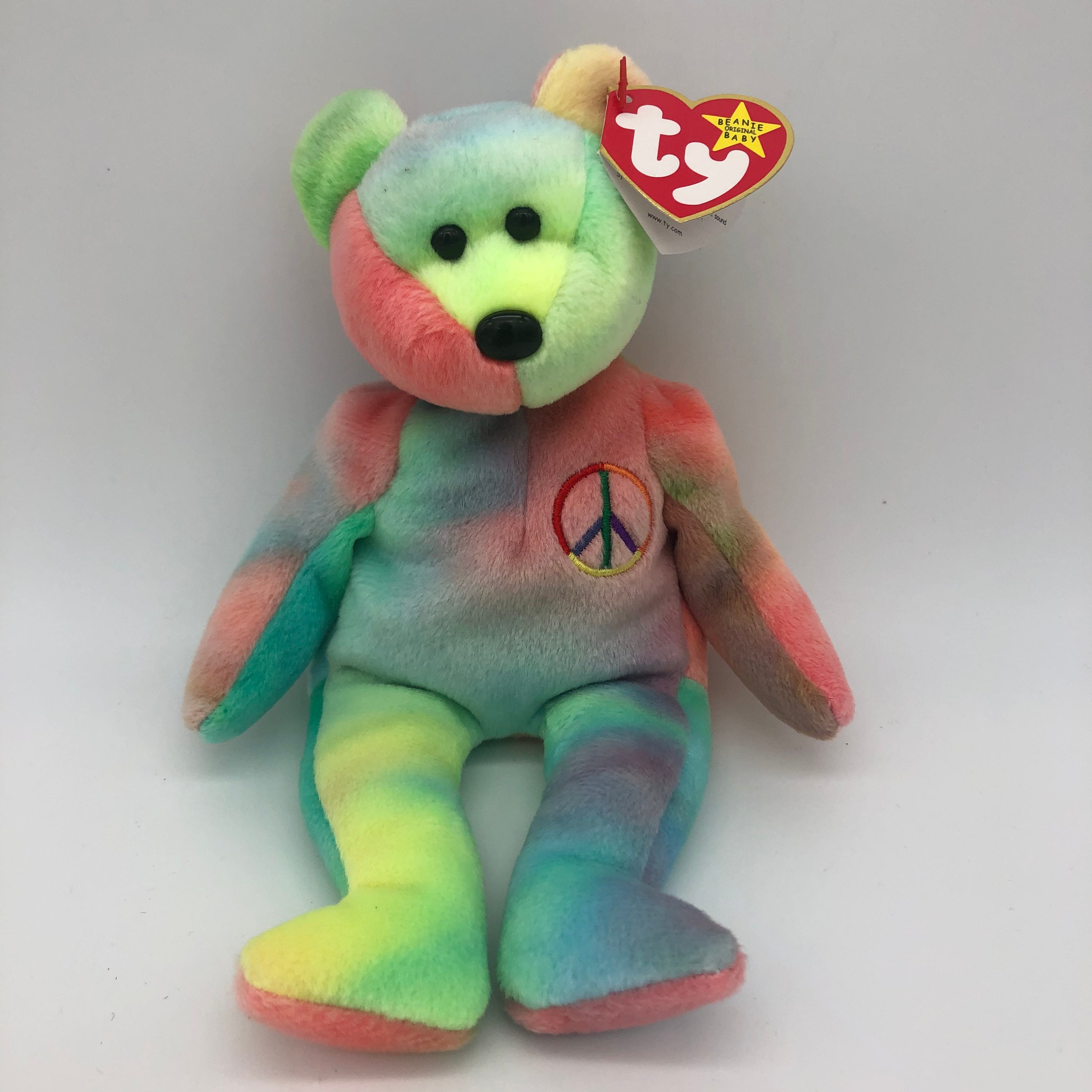 Peace Bear No Errors Ty Beanie Baby | Etsy