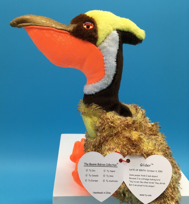 Glider the Prehistoric Bird Ty Beanie Baby Etsy