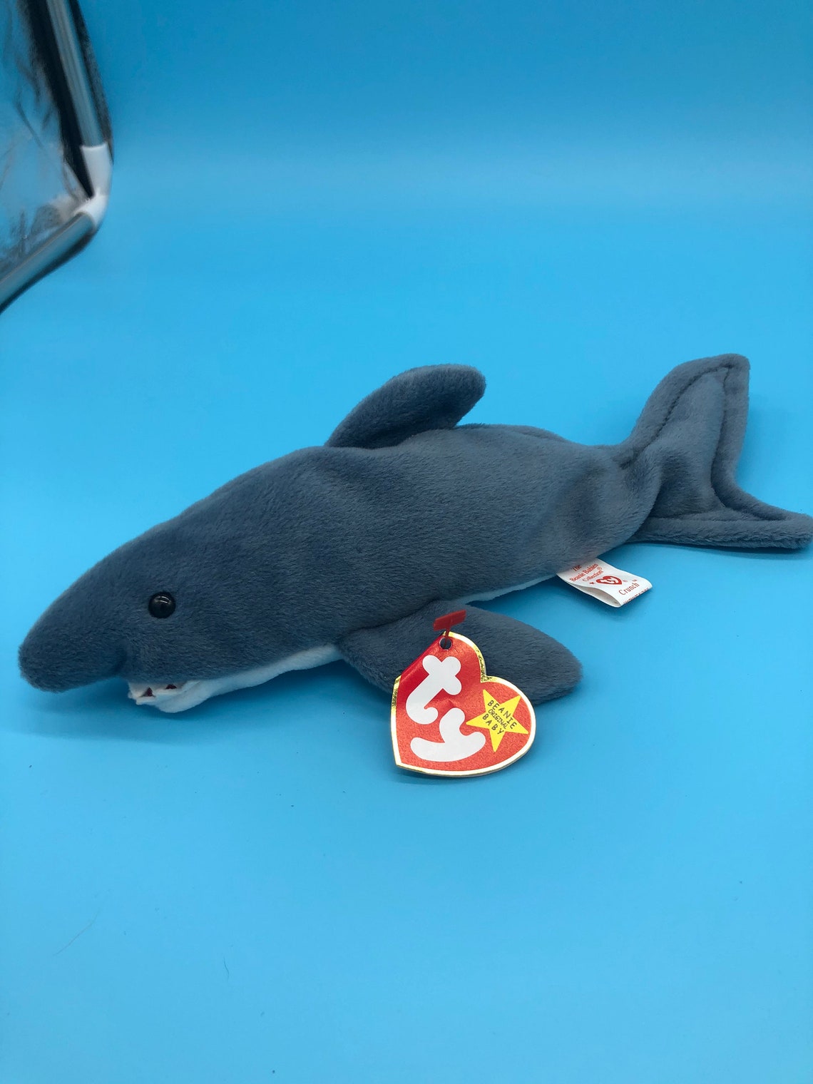 Crunch the Shark Ty Beanie Baby Etsy