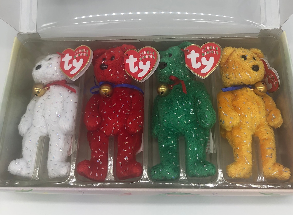 Decade Jingle BeaniesSet of 4 in original box Ty Beanie Etsy