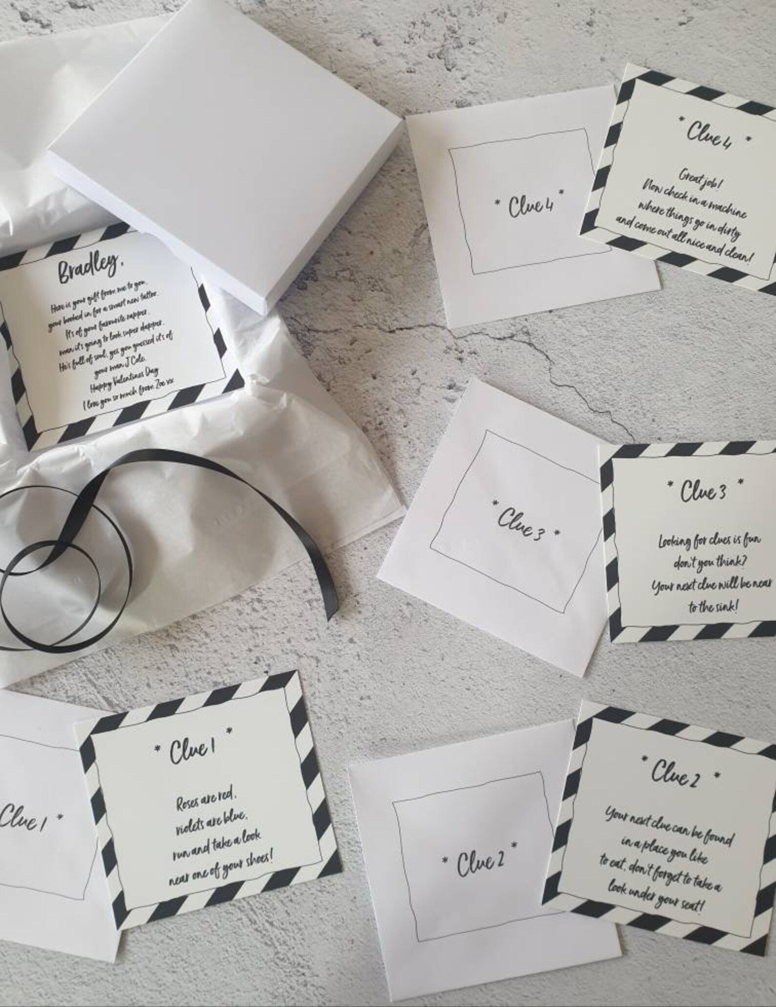 Chasse au trésor de Valentine chasse au trésor cartes de | Etsy