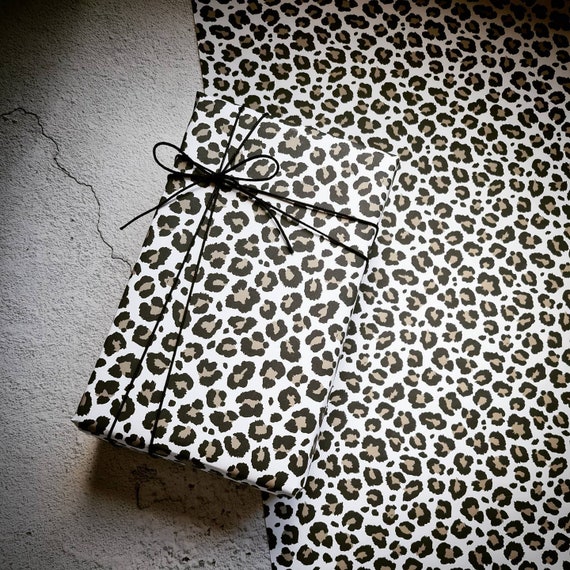 Leopard Print Wrapping Paper Gift Wrap Wrapping Paper Etsy