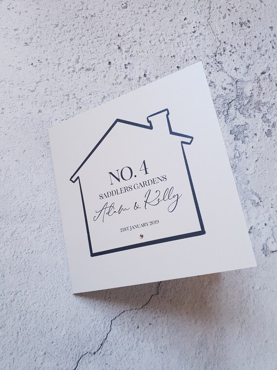 Personalised New Home Card New House