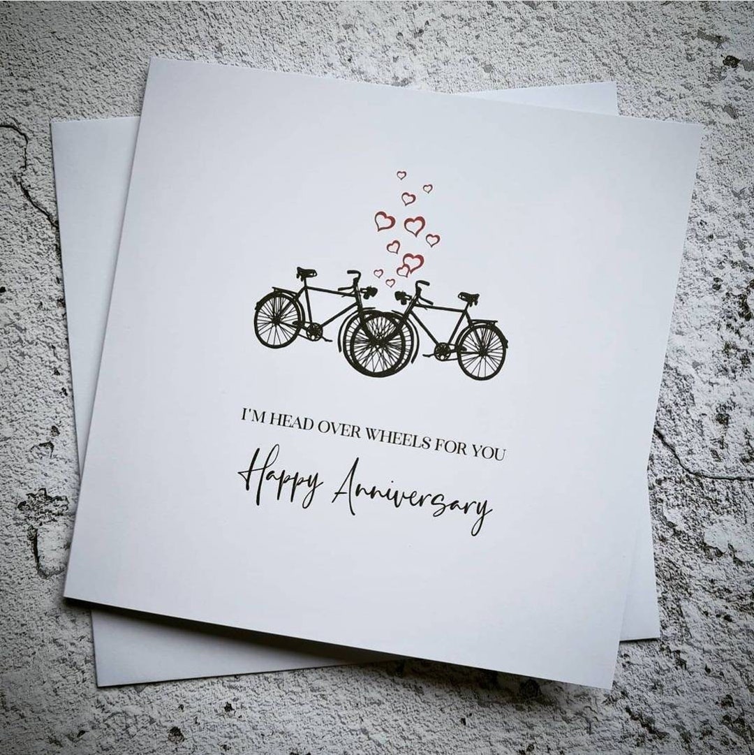 Bicycle anniversary cards hotsell
