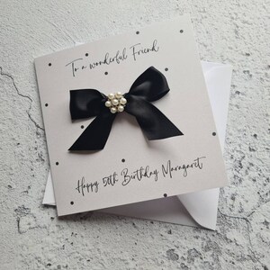 Luxury Birthday card - contemporary birthday card - spotty - monochrome card - birthday - minimalist - modern - black and white card - dots