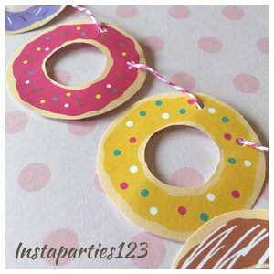 DIGITAL Donut Doughnut Garland Decoration Instant Download Birthday ...
