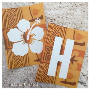 DIGITAL Polynesian Tapa Cloth Happy Birthday Banner Instant Download Pdf File Moana Hawaiian Party