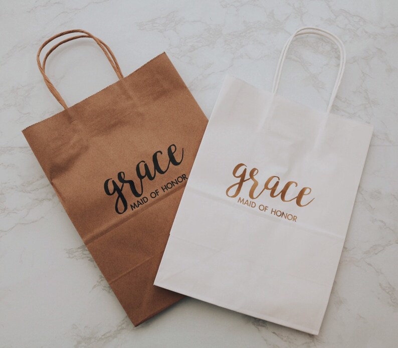 Maid of Honor Gift Bag Bridesmaid Gift Bag Wedding Bags