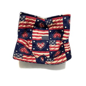 American Flag Bowl cozy for Hot and Cold, Patriotic theme