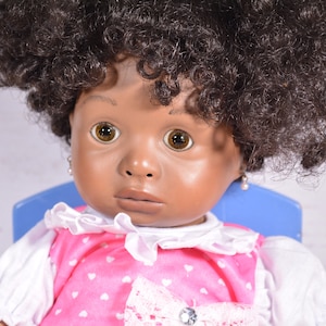Stephanie,  Frances Lynne, Frances Lynn, Porcelain Dolls, 1988, African American, Black Baby, Doll