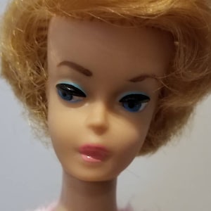 Vintage 1960s Barbie Doll, Japan, Barbie, Vintage Blond Barbie, with OOAK Dress and Accessories