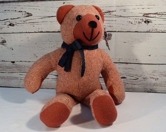 Hand Crafted,Teddy Bear, Pink Teddy Bear, Stuffed Bear, Vintage, Stuffed Toys, Bedtime Bear,