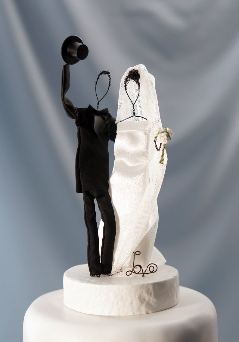 Romantic wedding cake topper unique cake topper elegant Etsy
