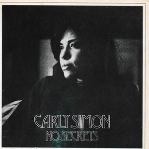 1972 Carly Simon &#39;No Secrets&#39; Album Release & Collection Original Music Industry Promotional Print Advertisement.
