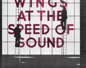 1976 Original Paul Mccartney & Wings 'wings at the Speed of Sound