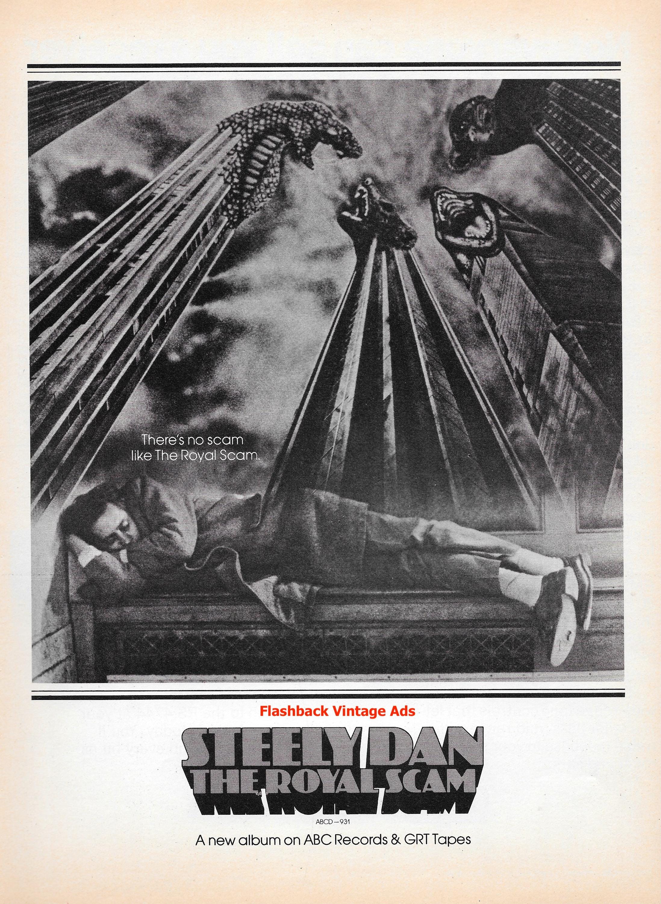 1976 Steely Dan 'the Royal Scam' Album Release Original Music Industry  Promotional Print Advertisement. - Etsy, image size:2195x3000