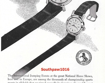 1955 Longines Watches 'World's Most Honored' Original Print Advertisement