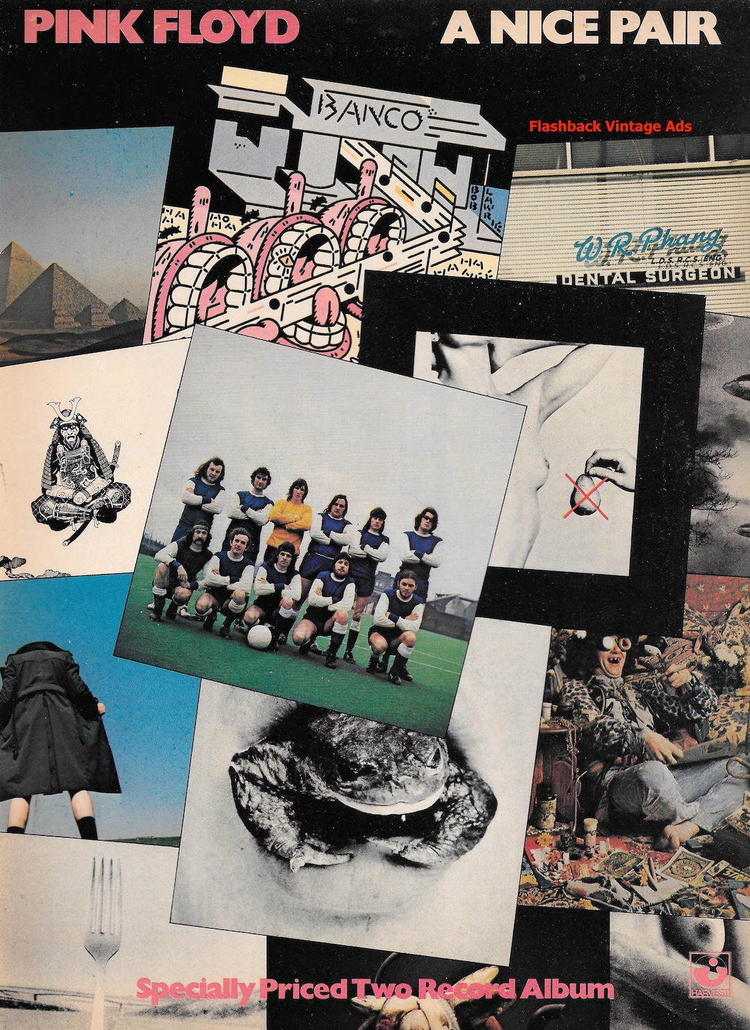 1973 Original Pink Floyd 'A Nice Pair' Album Release Music Industry ...