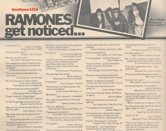 1977 The Ramones 'Leave Home' Album Release Original Promotional Print Advertisement.
