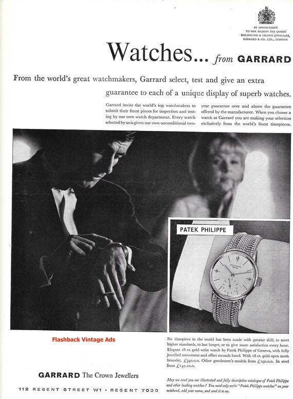 1962 Patek Philippe Watches From Garrard Crown Jewellers Original
