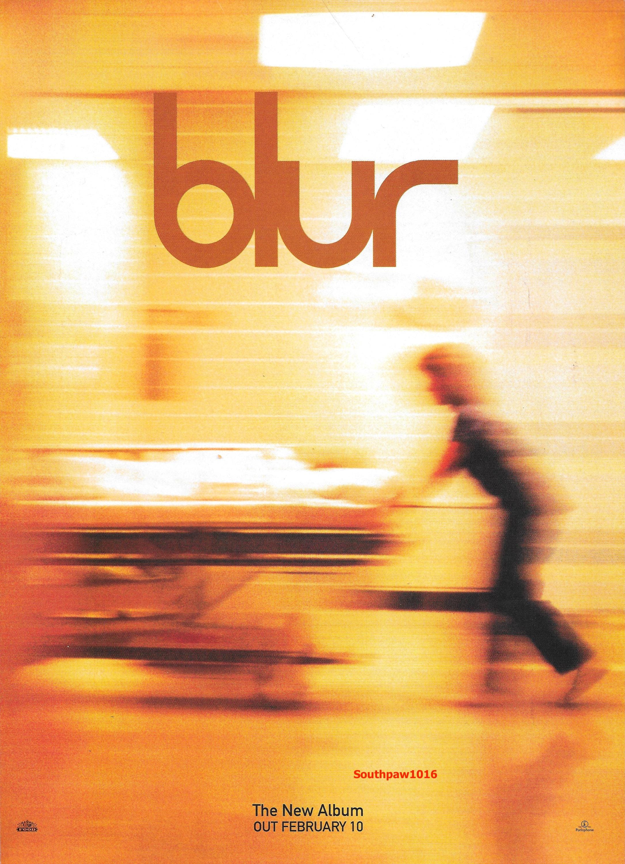 blur ブラー THE RENTALS オリジナルポスター blur ブラー THE RENTALS オリジナルポスター blur ブラー THE
