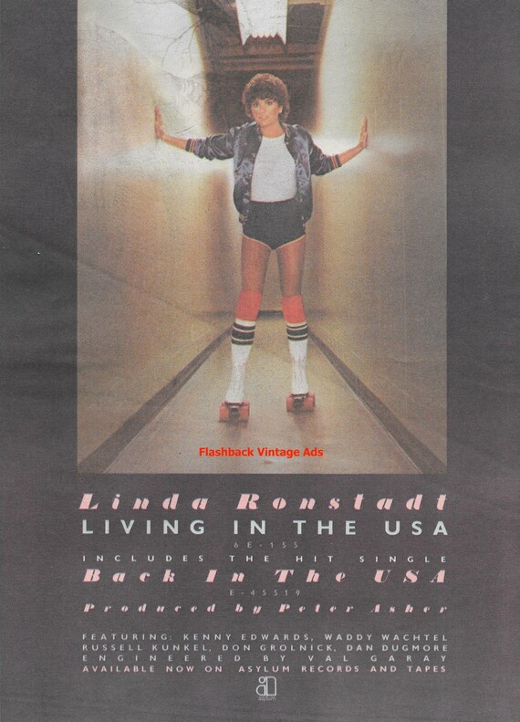 1978 Linda Ronstadt 'living in the USA' Album Release Original