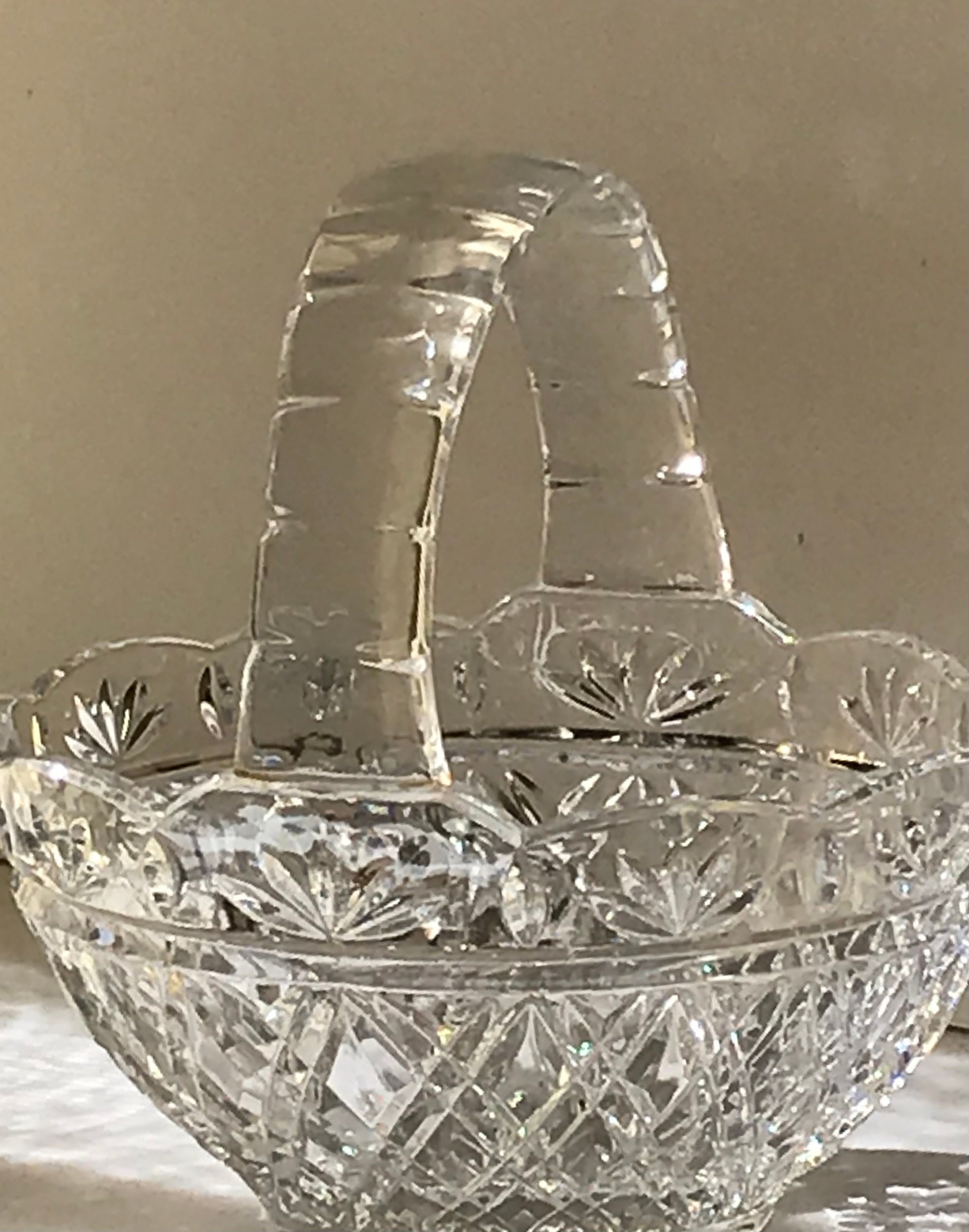 Bohemia Stunning Crystal Basket Czech Republic Reflects Etsy UK