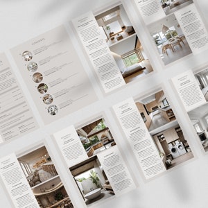 Currículo de Design de Interiores Minimalista e Mini Portfólio | Modelo Canva