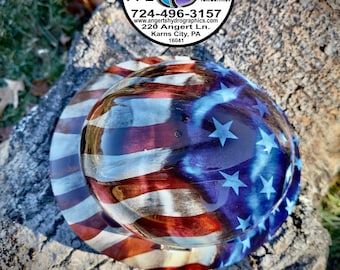 USA flag on hardhat