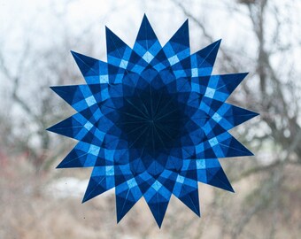 Waldorf Window Stars Rainbow window christmas decals | Etsy