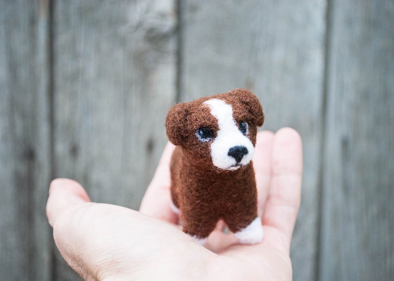 Needle felted Kitty, puppy, waldorf toys, dog, cute kitten, needle felted animals , miniature animal, waldorf cat, Christmas, image 3