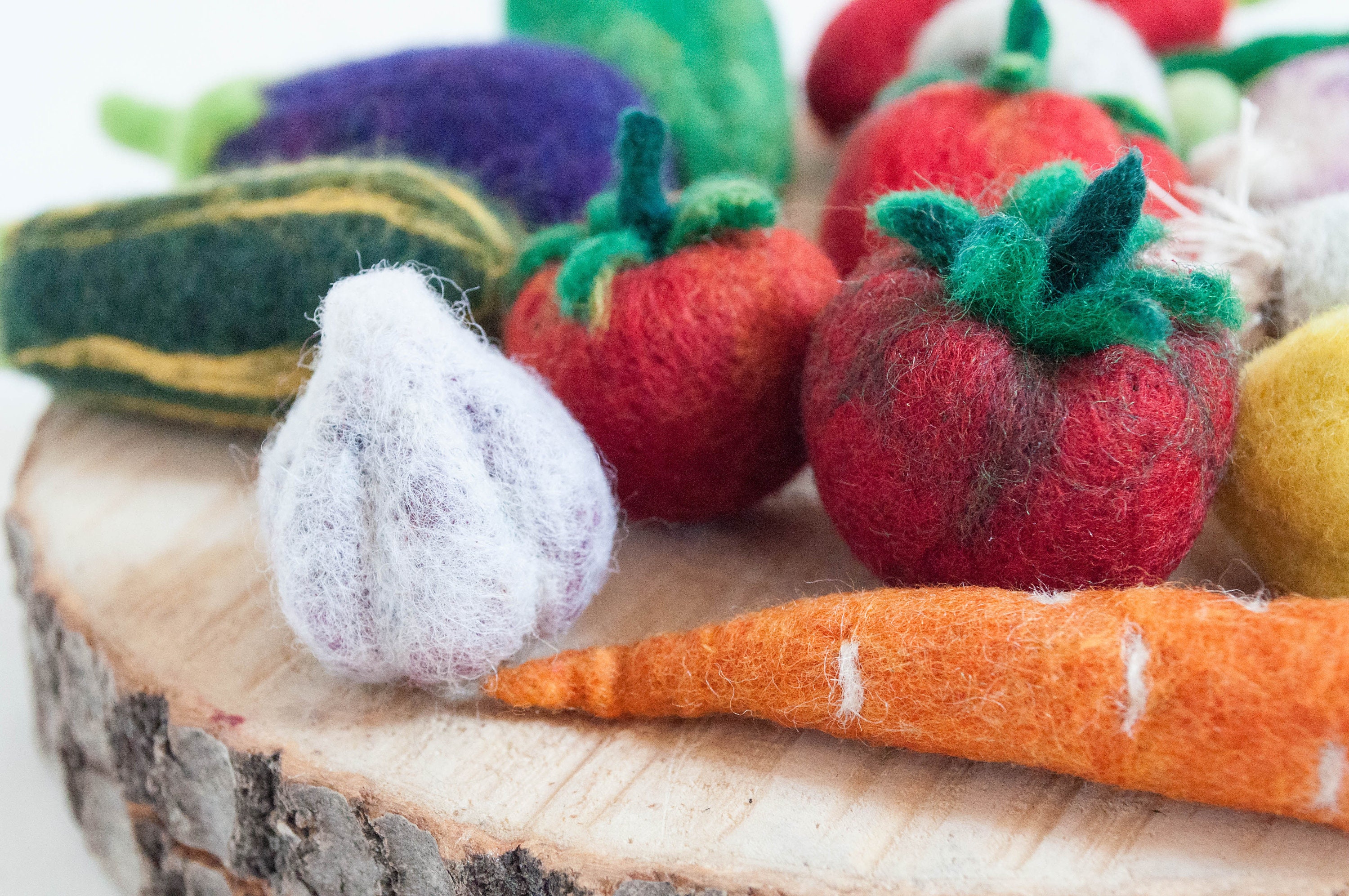 Needle felted vegetables 16 pieces Set autumn felt Etsy