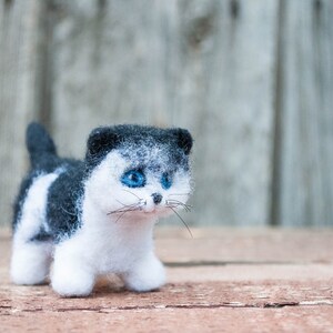 Needle felted Kitty, puppy, waldorf toys, dog, cute kitten, needle felted animals , miniature animal, waldorf cat, Christmas, image 5