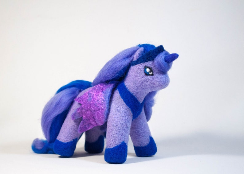 Needle felt Princess Celestia , Princess Luna, my little pony, Needle felt unicorn, needle felted animal, Holiday gift for daughter, image 9