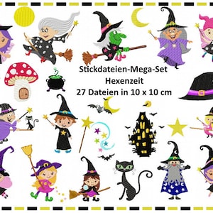 Embroidery Files Mega-Set Witch Time 10x10