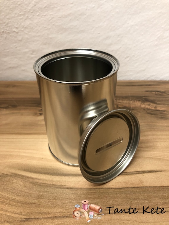 10 Stück Spardosen - Sparbüchsen - Blechspardosen 500 ml