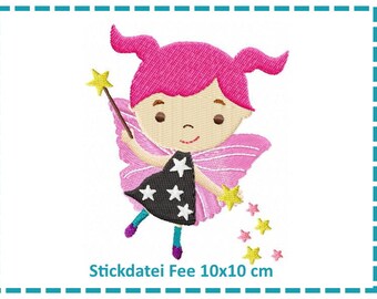 Stickdatei Fee2 10x10